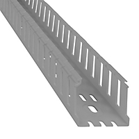 ABB / Thomas & Betts Wide Slot Duct; 1.75" Width; 2.10" Height; Gray; 6 ft. Length; w/out Cover